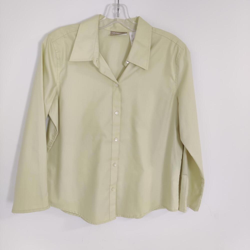 Liz Claiborne Women's Button Down Shirt Size Large Cotton